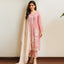 Semi Stitched Organza Suit Set