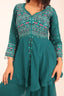 Heavy Embroidered Crepe Stitched Sharara Set