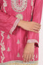 Hot Pink Color Heavy Thread Embroidered Stitched Gharara Set
