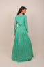 Rama Green Heavy Embroidered Stitched Anarkali Suit Set