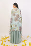 Crop top Gharara Set With Cape