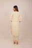 Beige Color Floral Embroidered Straight Kurta Set