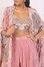 Crop top Gharara Set With Cape