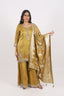 Golden Stitched Sharara Set With Heavy Embroidery Details
