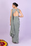 Embroidered Blouse Drape Saree