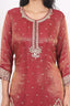Maroon Color Heavy Embroidered Stitched Sharara Set
