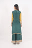 Bottle Green Color Heavy Embroidered Stitched Sharara Set