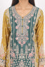 Bottle Green Color Heavy Embroidered Stitched Sharara Set