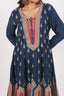 Heavy Embroidered Blue Stitched Short Anarkali With Sharara Set