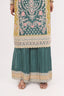 Bottle Green Color Heavy Embroidered Stitched Sharara Set