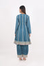 Teal Blue Color Heavy Embroidered Short Anarkali With Pant
