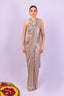 Embroidered Blouse Shimmery Drape Saree