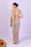 Embroidered Blouse Shimmery Drape Saree