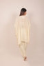 Beige Color Embroidered Kaftan Set