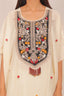 Beige Color Embroidered Kaftan Set