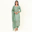 Unstitched Organza Suit