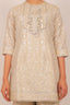 Beige Color Heavy Embroidered Stitched Sharara Set