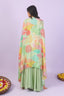 Floral Printed Gharara Set With Cape