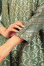 Zari Work Peplum Style Kurta with Plain Sharara
