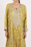 Yellow-Golden Heavy Embroidered Short Anarkali With Pant