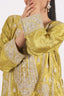 Yellow-Golden Heavy Embroidered Short Anarkali With Pant