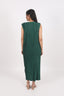 Stitched Pleated Cut-Sleeves One Piece Dress With Jacket