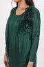 Stitched Pleated Cut-Sleeves One Piece Dress With Jacket
