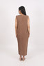 Stitched Pleated Cut-Sleeves One Piece Dress With Jacket