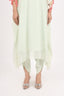 Beige Color Embroidered Stitched Kaftan With Dhoti Pant Design