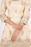 Beige Color Thread Embroidery Stitched Sharara Set