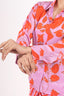 Lavender Color Floral Print Work Stitched Shirt Top With Dhoti Pent Design