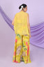 Floral Palazzo Set With Cape