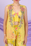 Floral Palazzo Set With Cape