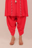 Tango Pink Embroidered Kurta With Dhoti Style Pants