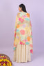 Sharara Set with Printed Cape