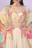 Sharara Set with Printed Cape