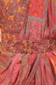 Floral Printed Chinon Drape Saree with Embroidered Blouse