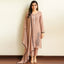 Semi Stitched Chanderi Suit Set