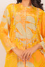 Yellow Floral Print Kurti Set