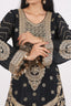 Black Heavy Embroidered Stitched Sharara Set