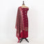 Maroon Color Unstitched Chanderi Suit