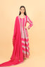 Stripe Print Work Stitched Anarkali Suit