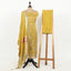 Yellow Color Unstitched Tissue Suit