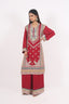 Maroon Color Heavy Thread Embroidered Stitched Sharara Set
