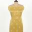 Yellow Color Unstitched Tissue Suit