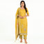 Yellow Color Unstitched Tissue Suit