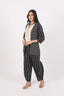 Stitched Cotton Cord Set With Tie-Dye Print
