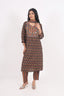 Black Color Stitched Kurti Set With Floral Print Design