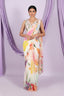 Floral Printed Saree with Embellished Blouse