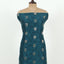 Teal Blue Unstitched Chanderi Suit